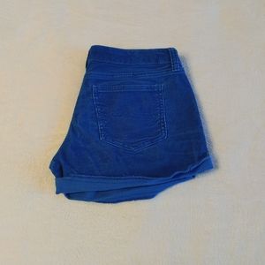 Arizona Jean Co Blue corduroy cuffed shorts - size 3